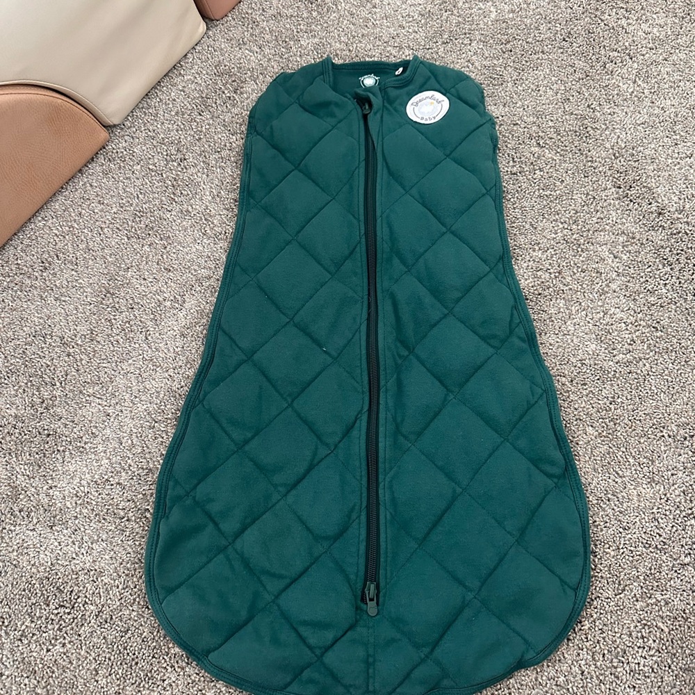 Green Quilted Baby Sleep Sack